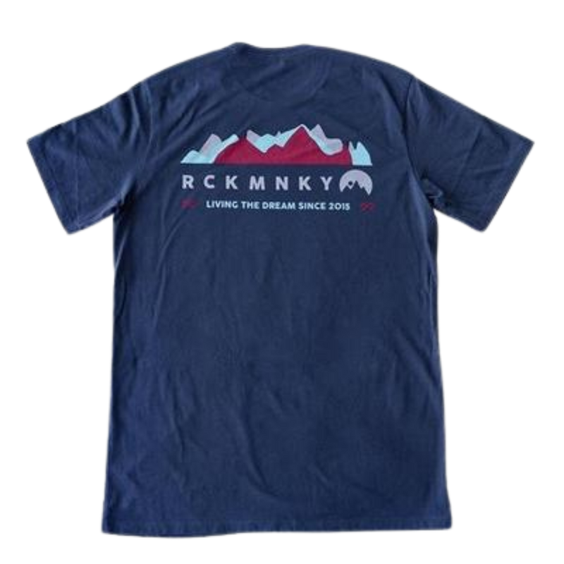 Mountain Waves Tee - Short Sleeve - Navy