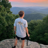 Climb with the Clouds Tee - Short Sleeve -Granite-Tees-Rock Monkey Outfitters