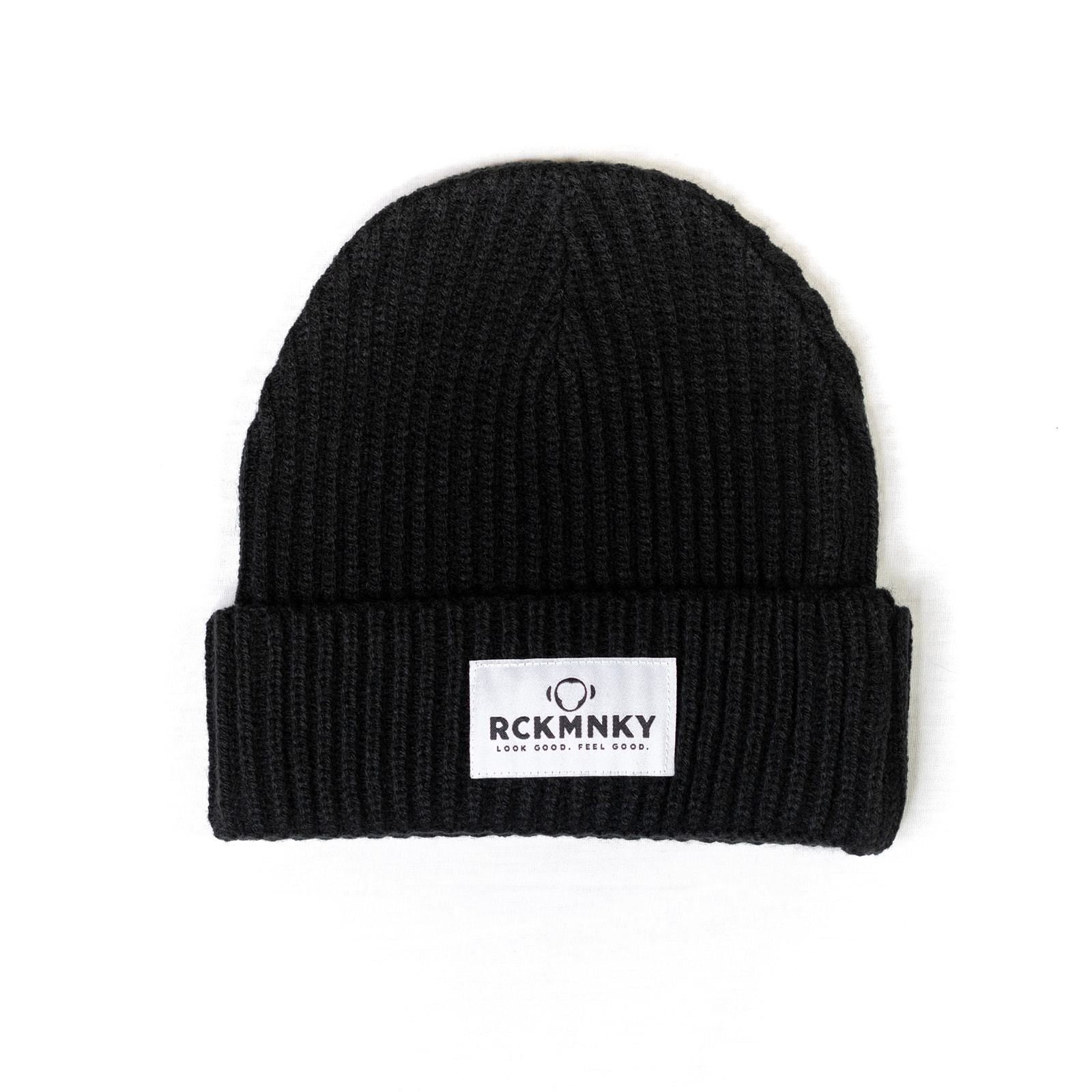 RCKMNKY Beanie - Black-hats-Rock Monkey Outfitters