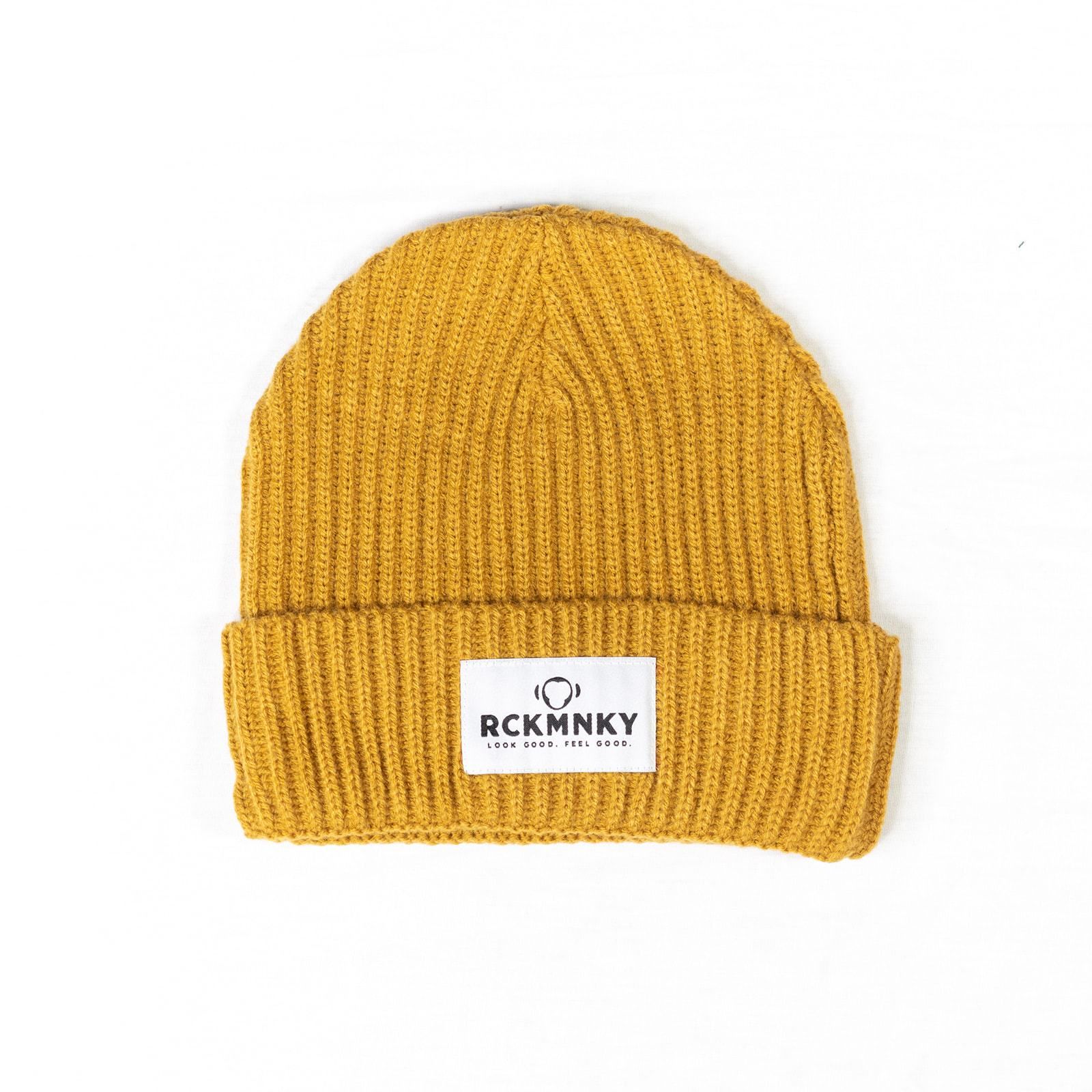 RCKMNKY Beanie - Mustard-Beanie-Rock Monkey Outfitters