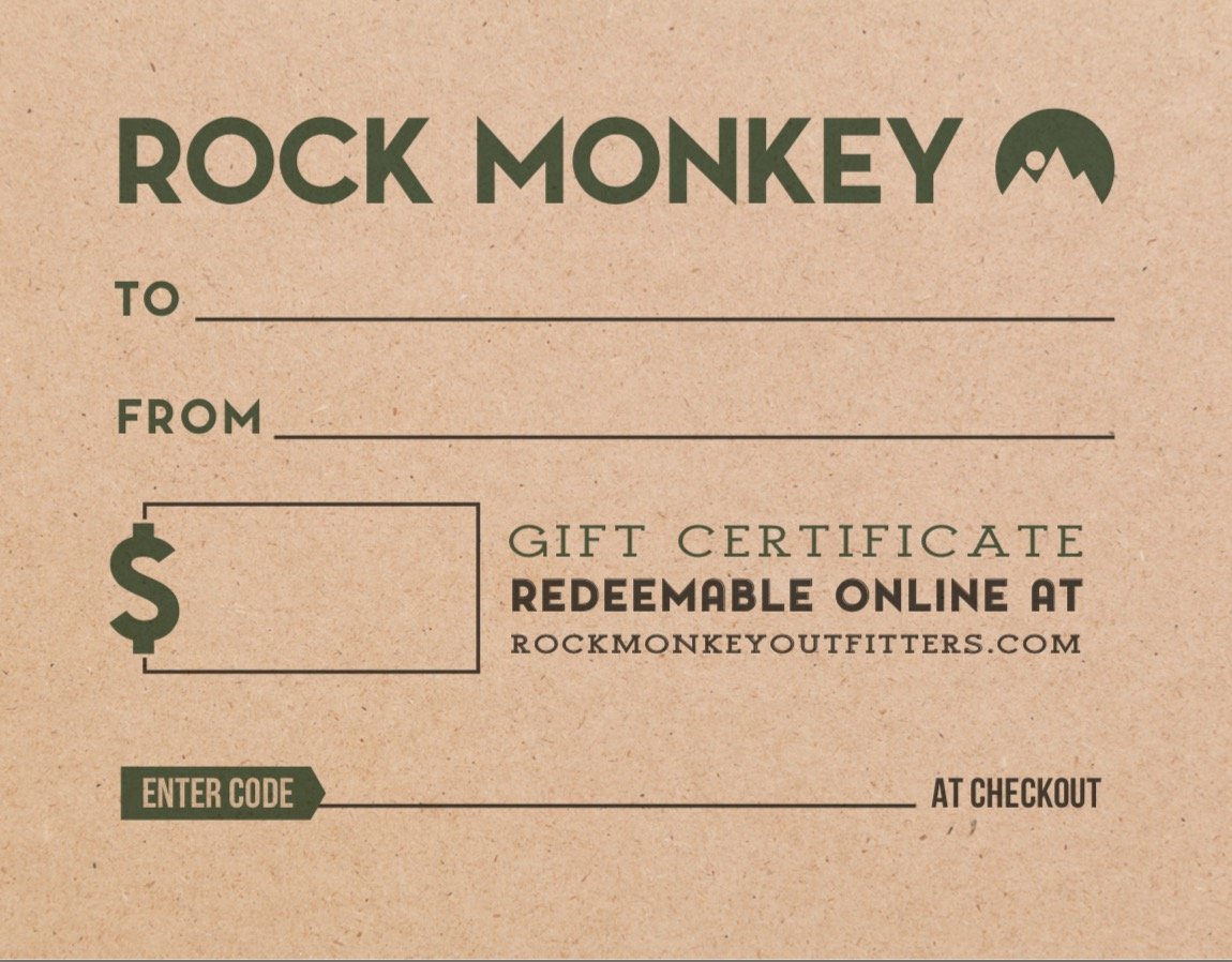 Rock Monkey Outfitters Gift Card-Accessories-Rock Monkey Outfitters